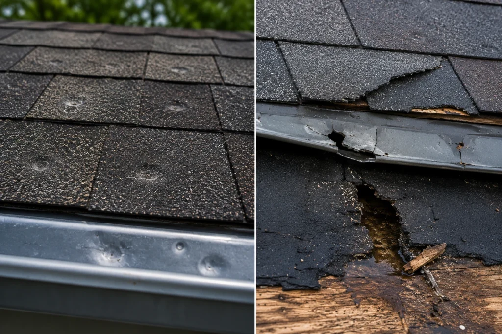 How to Identify Hail Damage by Roof Type 1